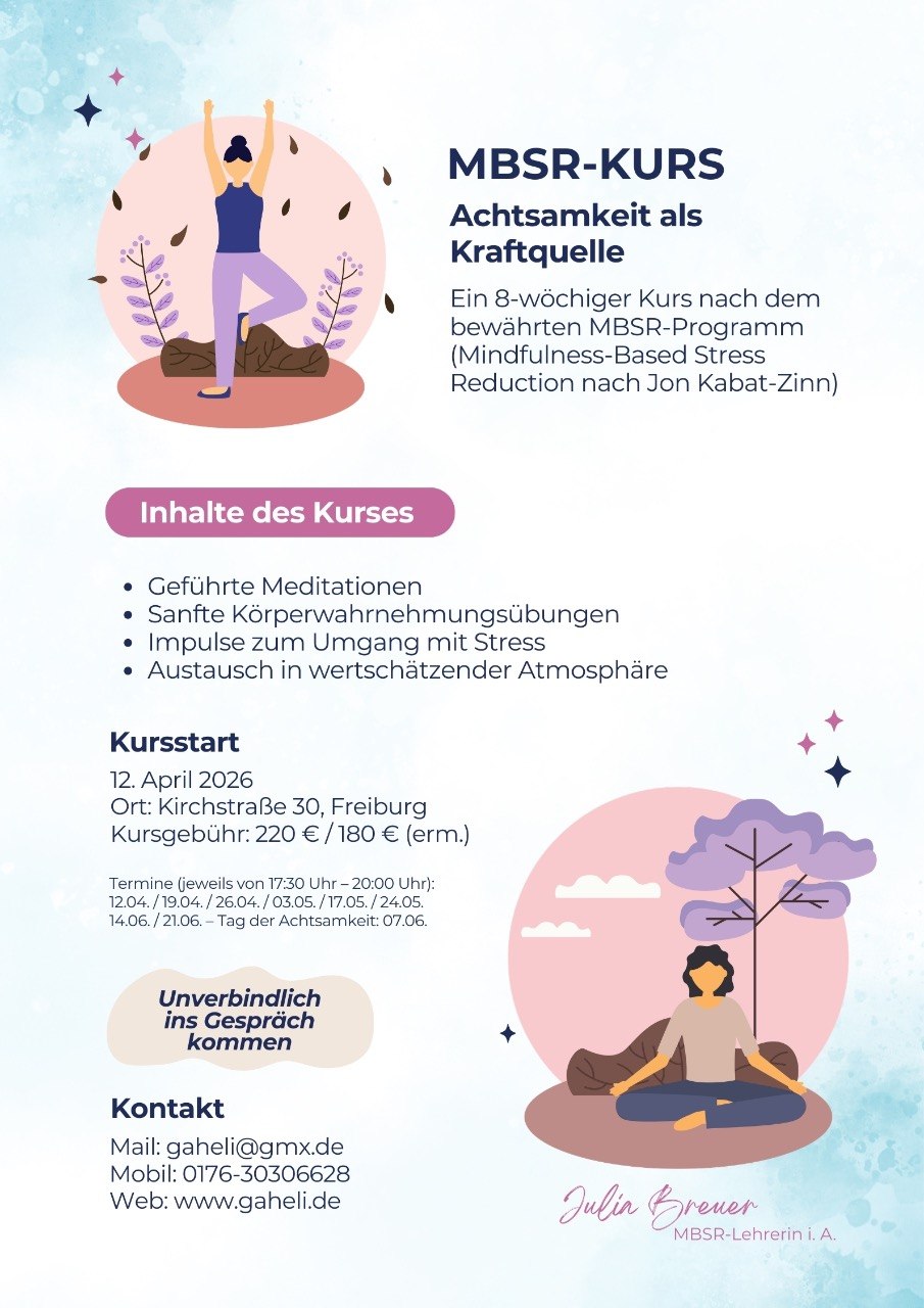 MBSR-Kurs: Achtsam leben mit MBSR – deine Kraftquelle für Ruhe und Klarheit