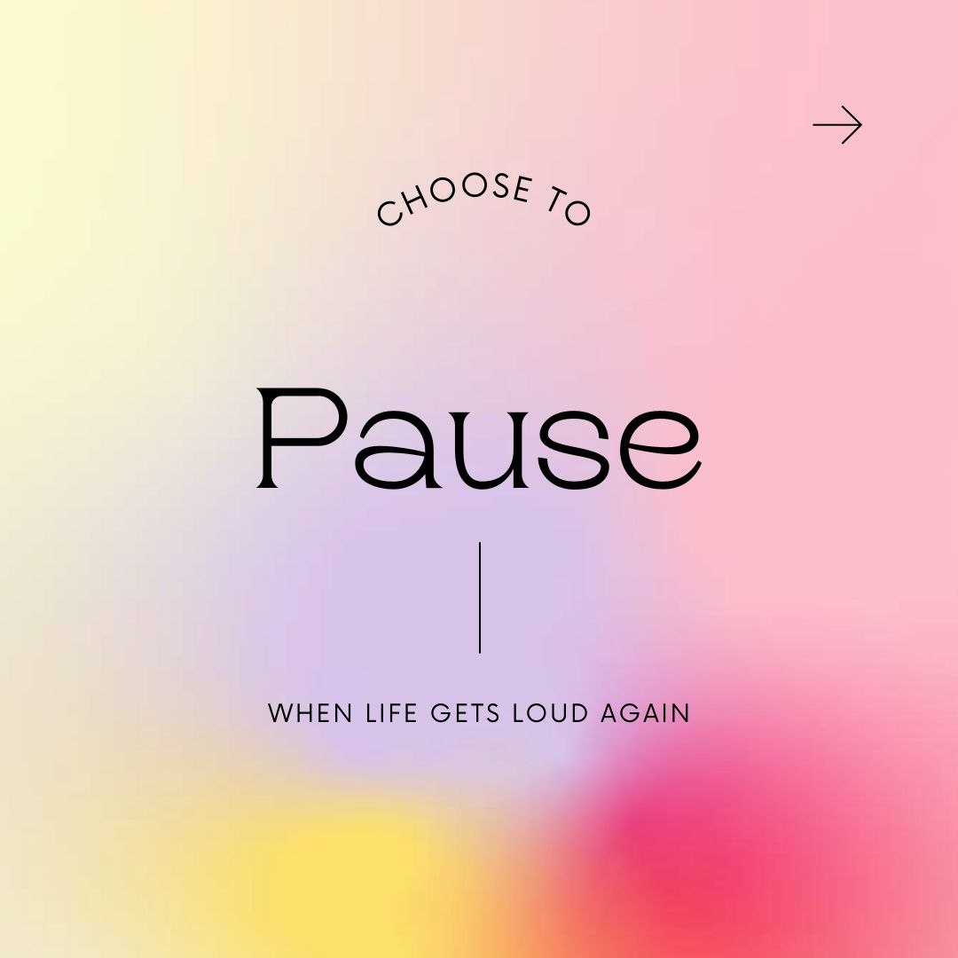 The Pause - a retreat to wind down & remember how to pause