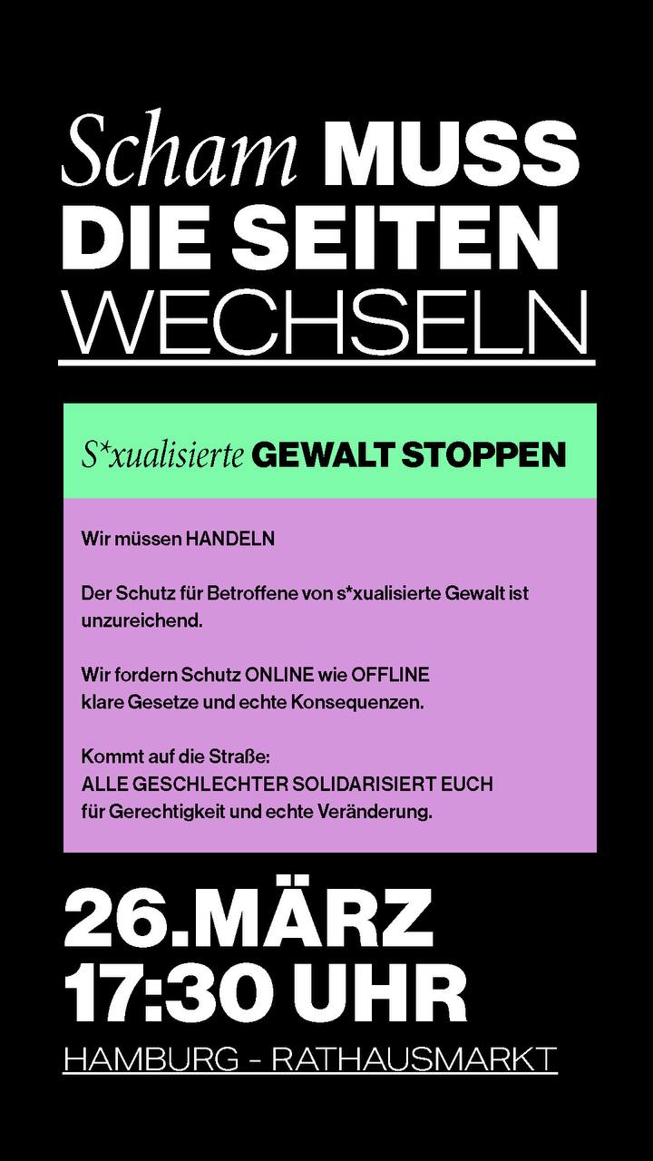 ALLE GESCHLECHTER SOLIDARISIERT EUCH für Gerechtigkeit