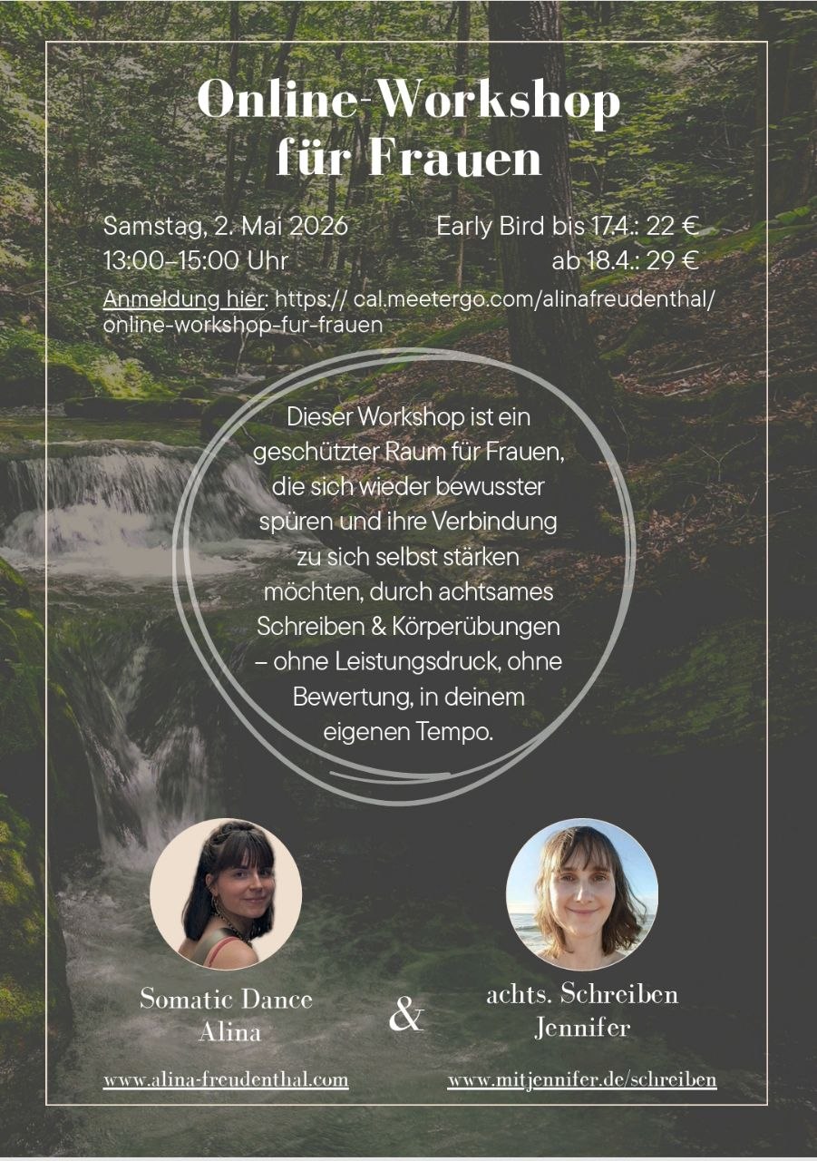 Online-Workshop für Frauen: Achtsames Schreiben & Körperübungen