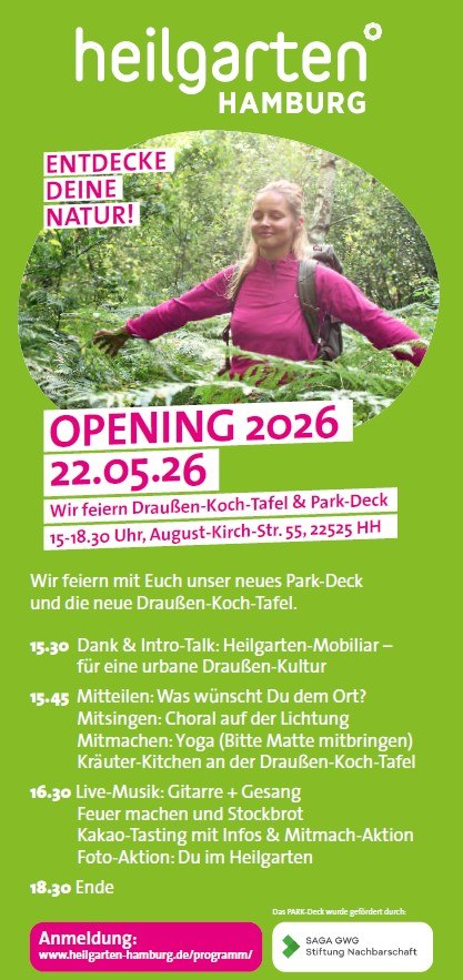 OPENING 2026 im Heilgarten Hamburg