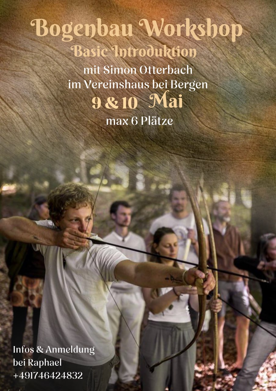 Bogenbau-Workshop im Vereinshaus bei Bergen