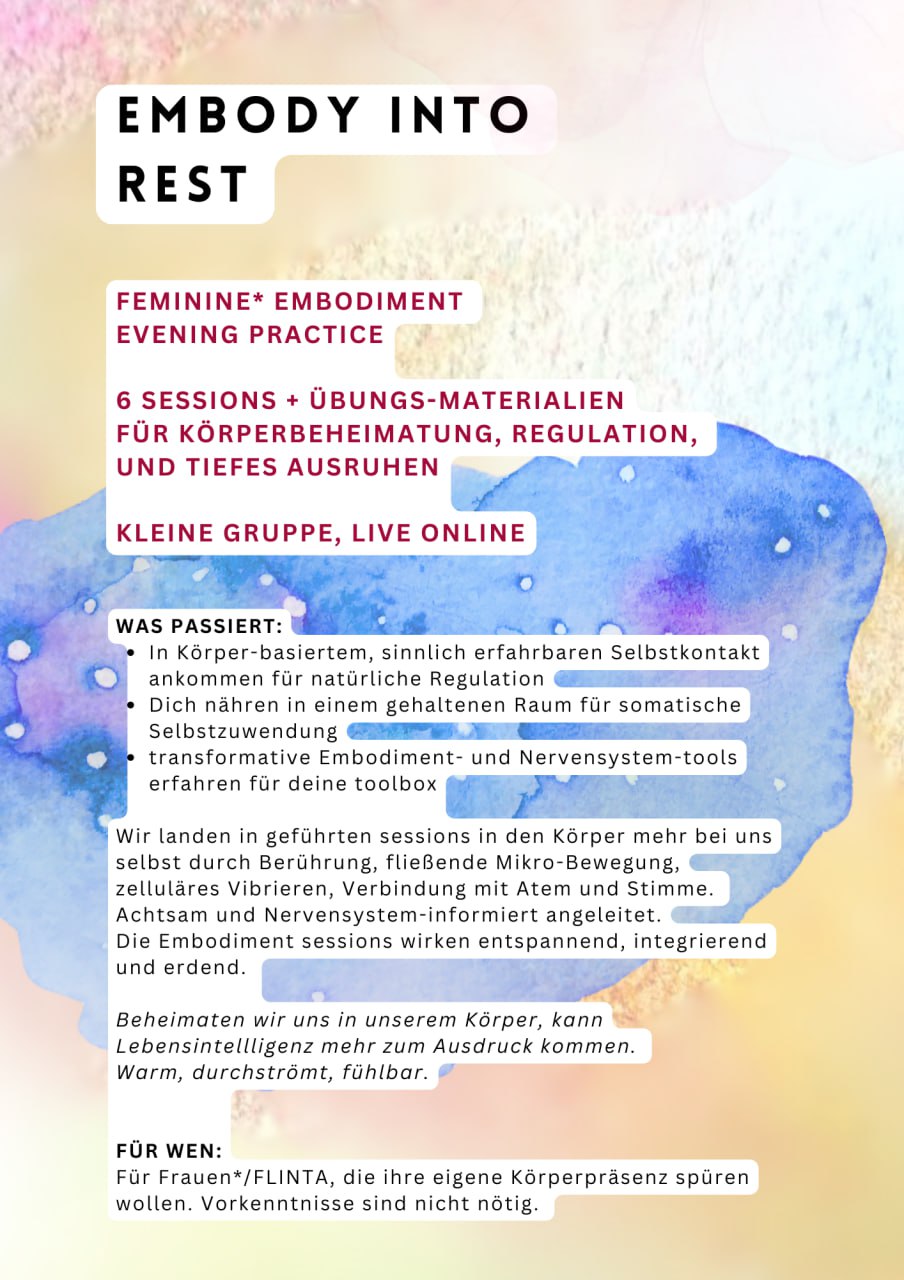 Feminine Embodiment Evening Practice