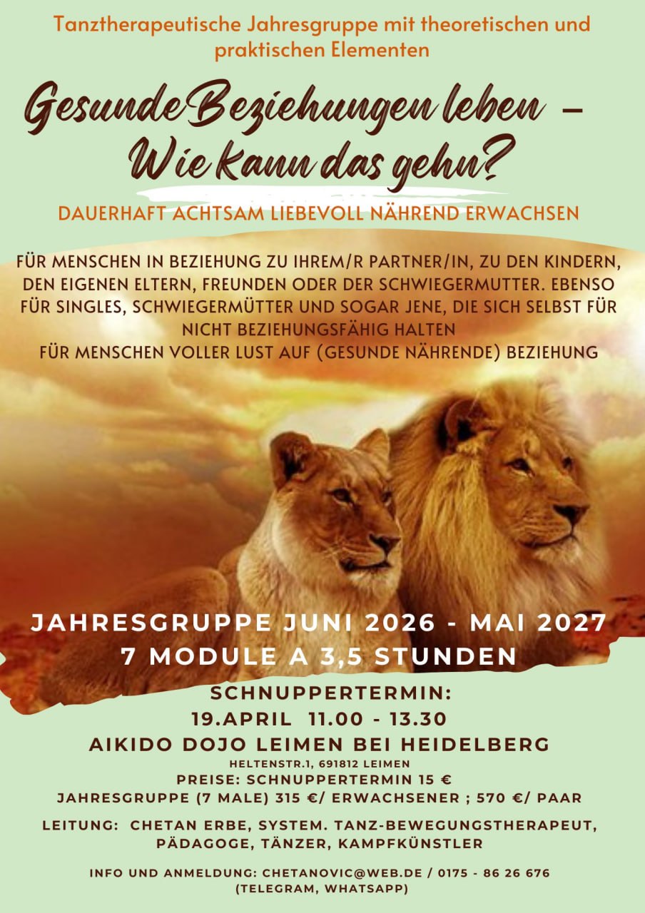 Schnuppertermin Traumasensible TanzBewegungstherapeutische Jahresgruppe