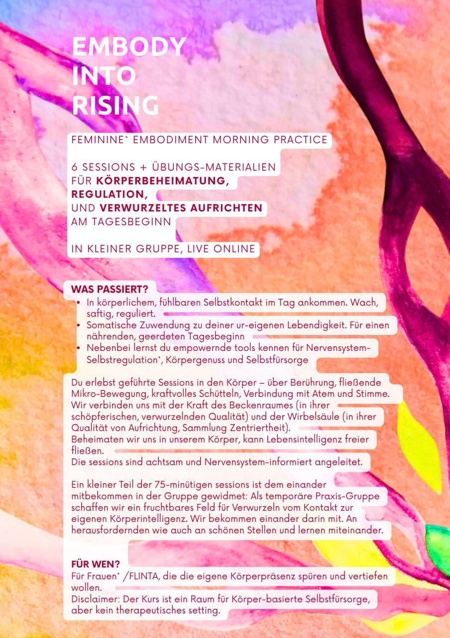 free try-out session feminine* embodiment morning practice