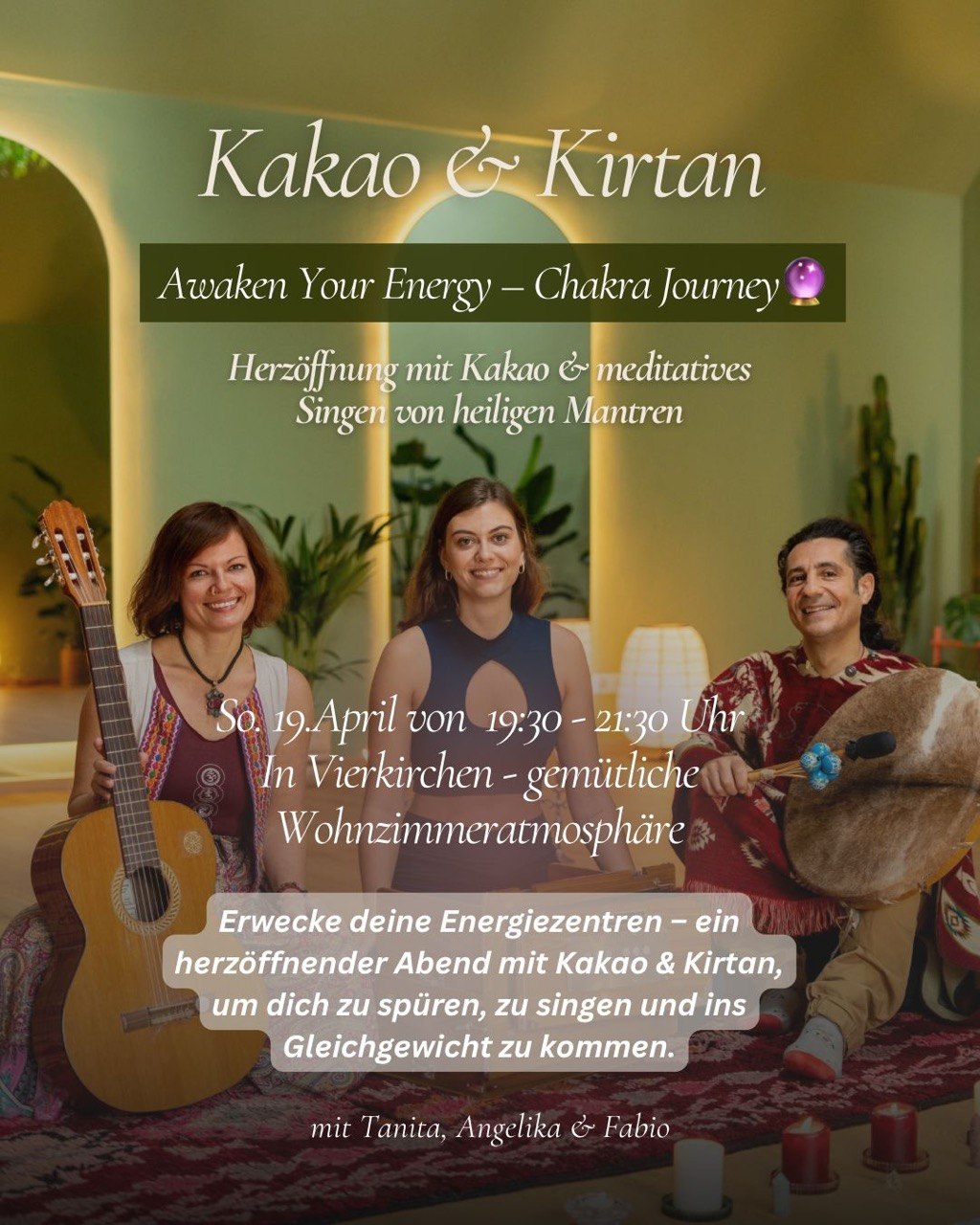 Kakao & Kirtan – Reise durch deine 7 Energiezentren