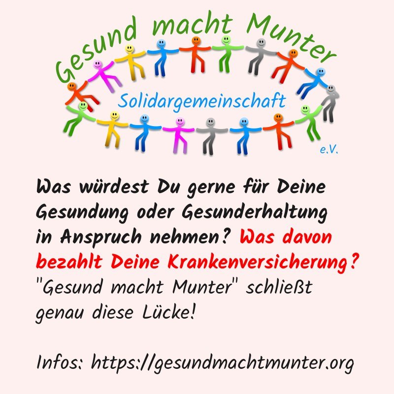 Infowebinar Gesund macht Munter