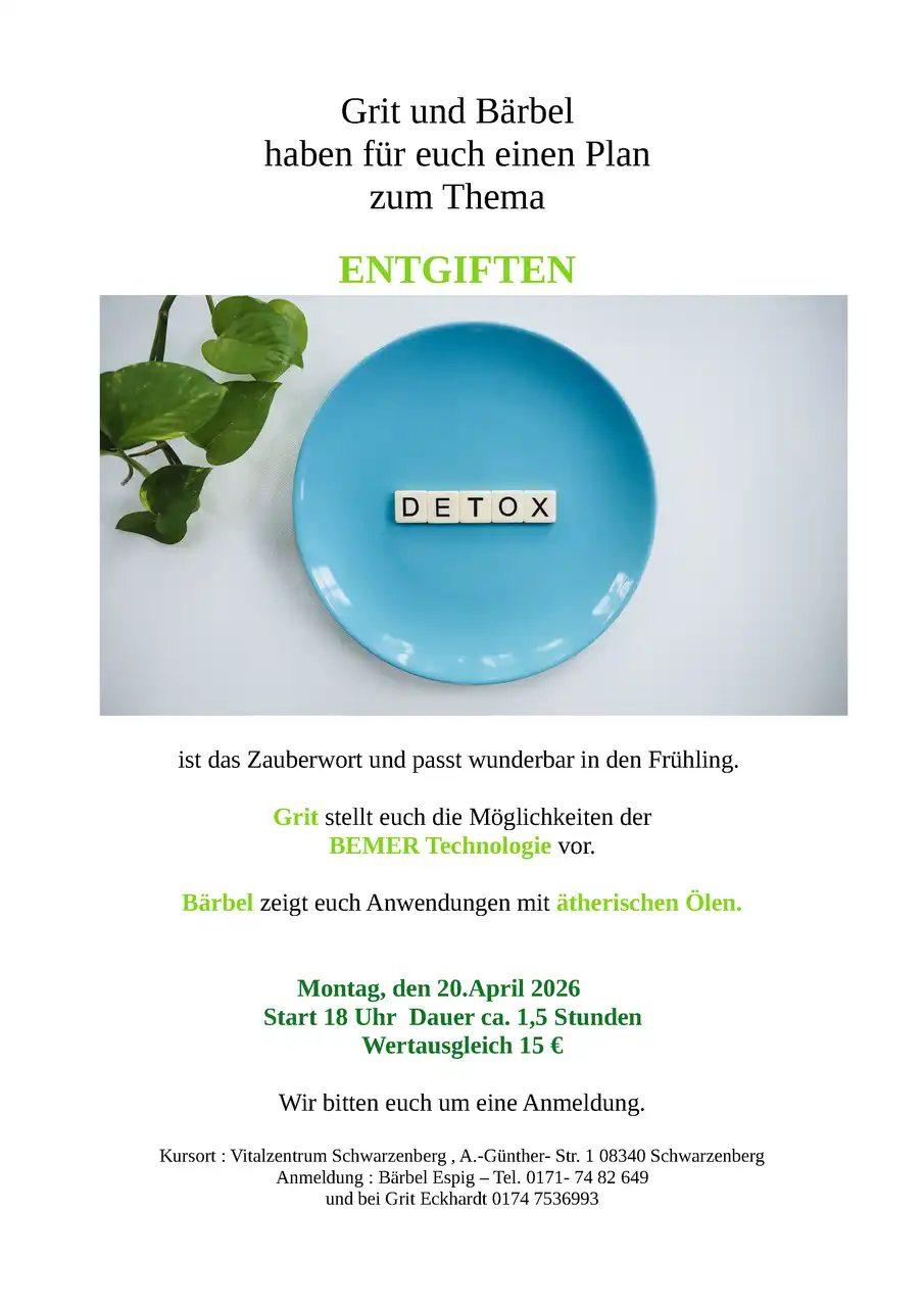 Detox mit BEMER Technologie und ätherischen Ölen