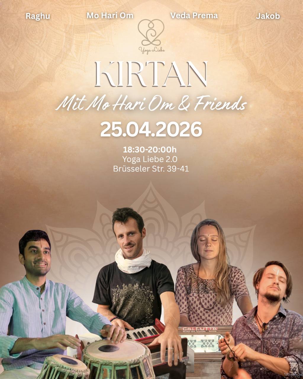 Kirtan mit Mo, Raghu und Jakob