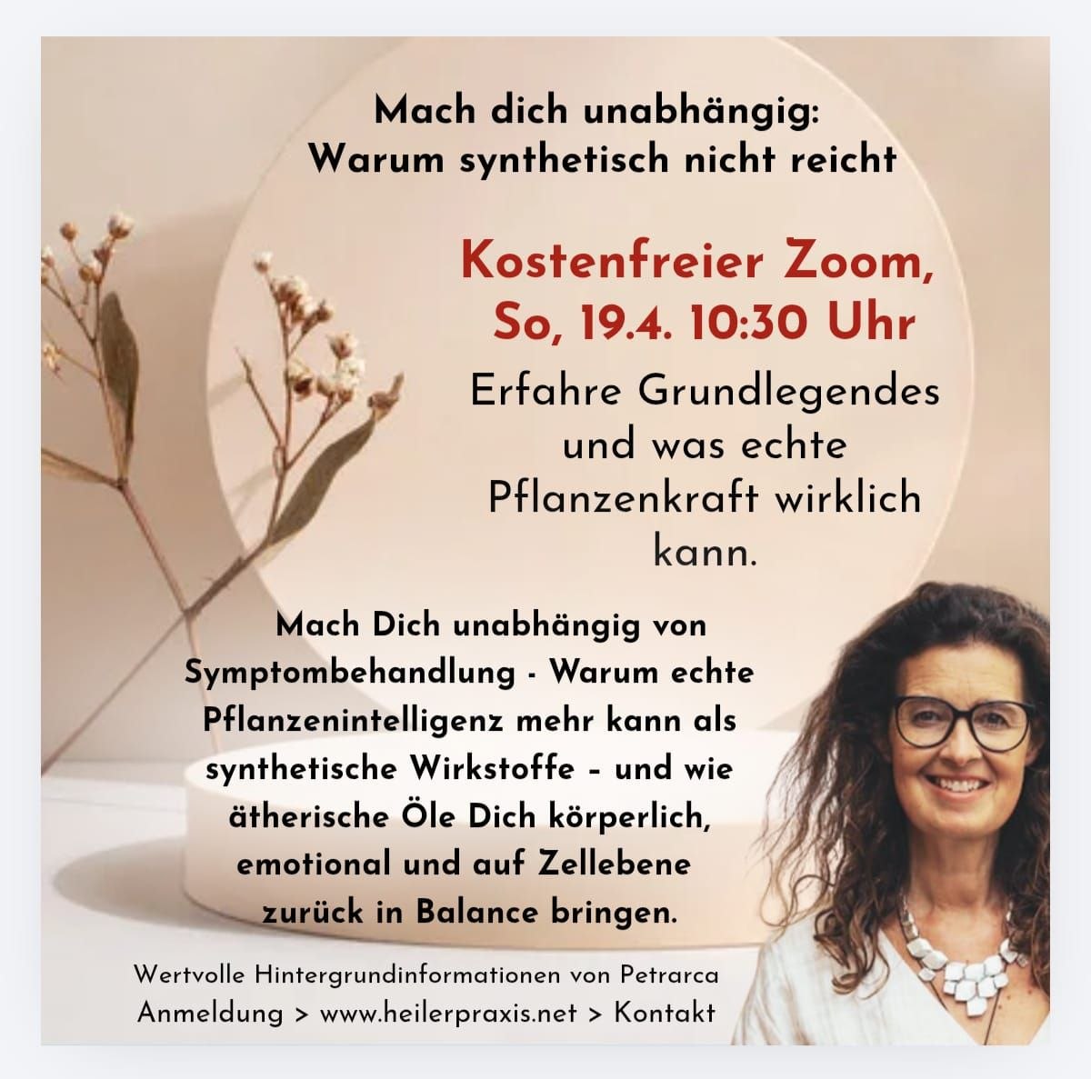 Gratis Zoom: Mach dich unabhängig! Warum synthetisch nicht reicht – und was echte Pflanzenkraft wirklich kann