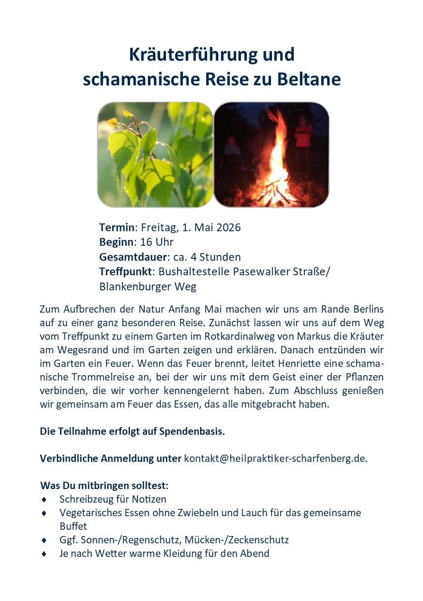 Kräuterführung und schamanische Reise zu Beltane