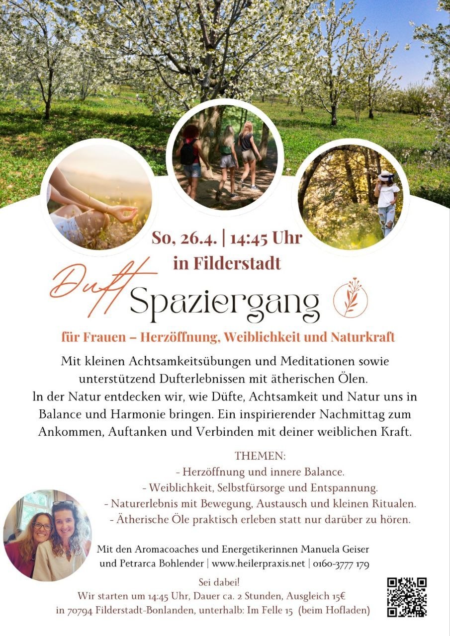 Gemeinsamer Duftspaziergang für Frauen – Herzöffnung, Weiblichkeit und Naturkraft