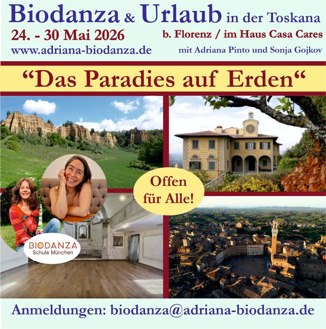 Biodanza & Urlaub in der Toskana