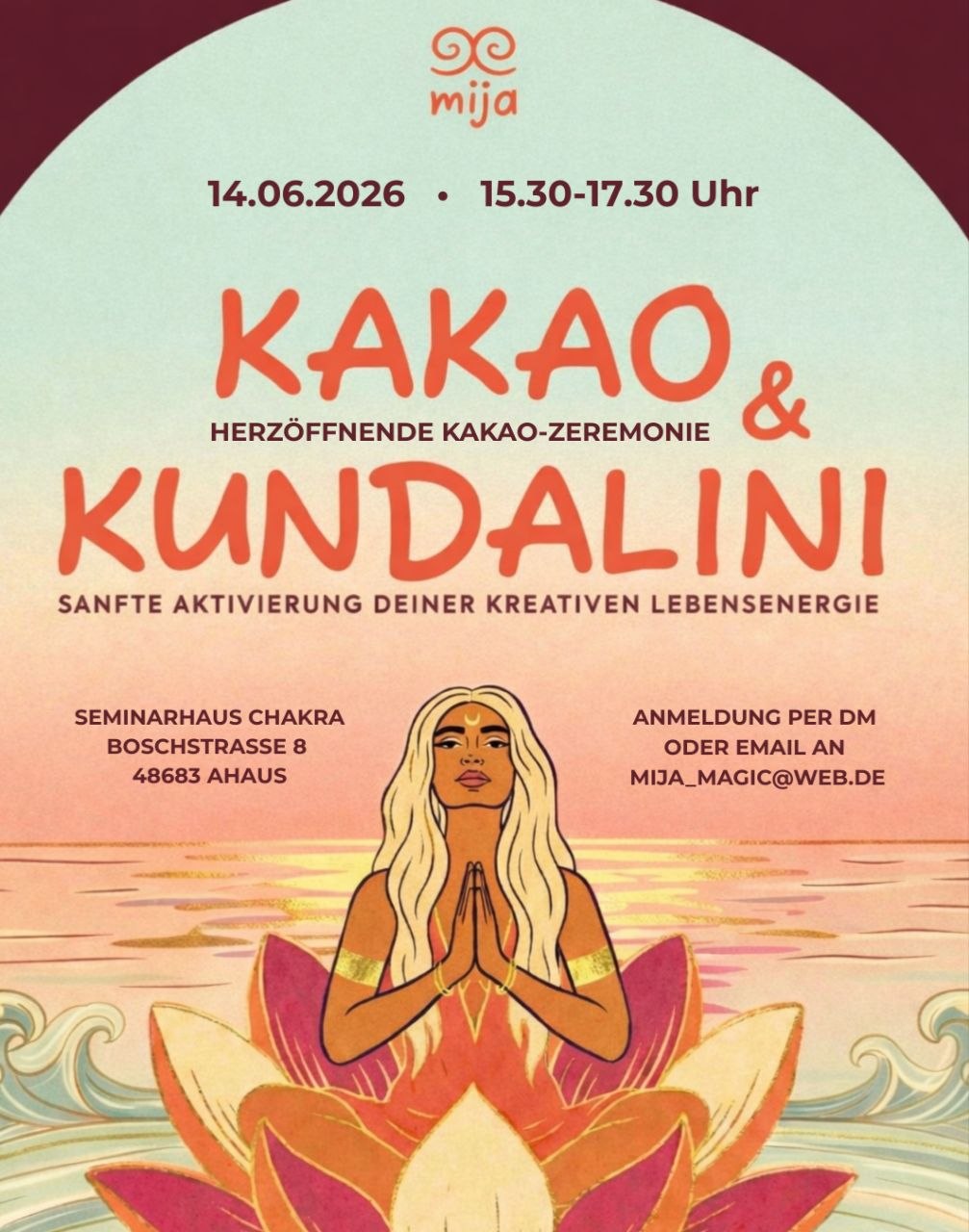 Herzöffnende Kakao-Zeremonie - Sanfte Aktivierung deiner kreativen Lebensenergie