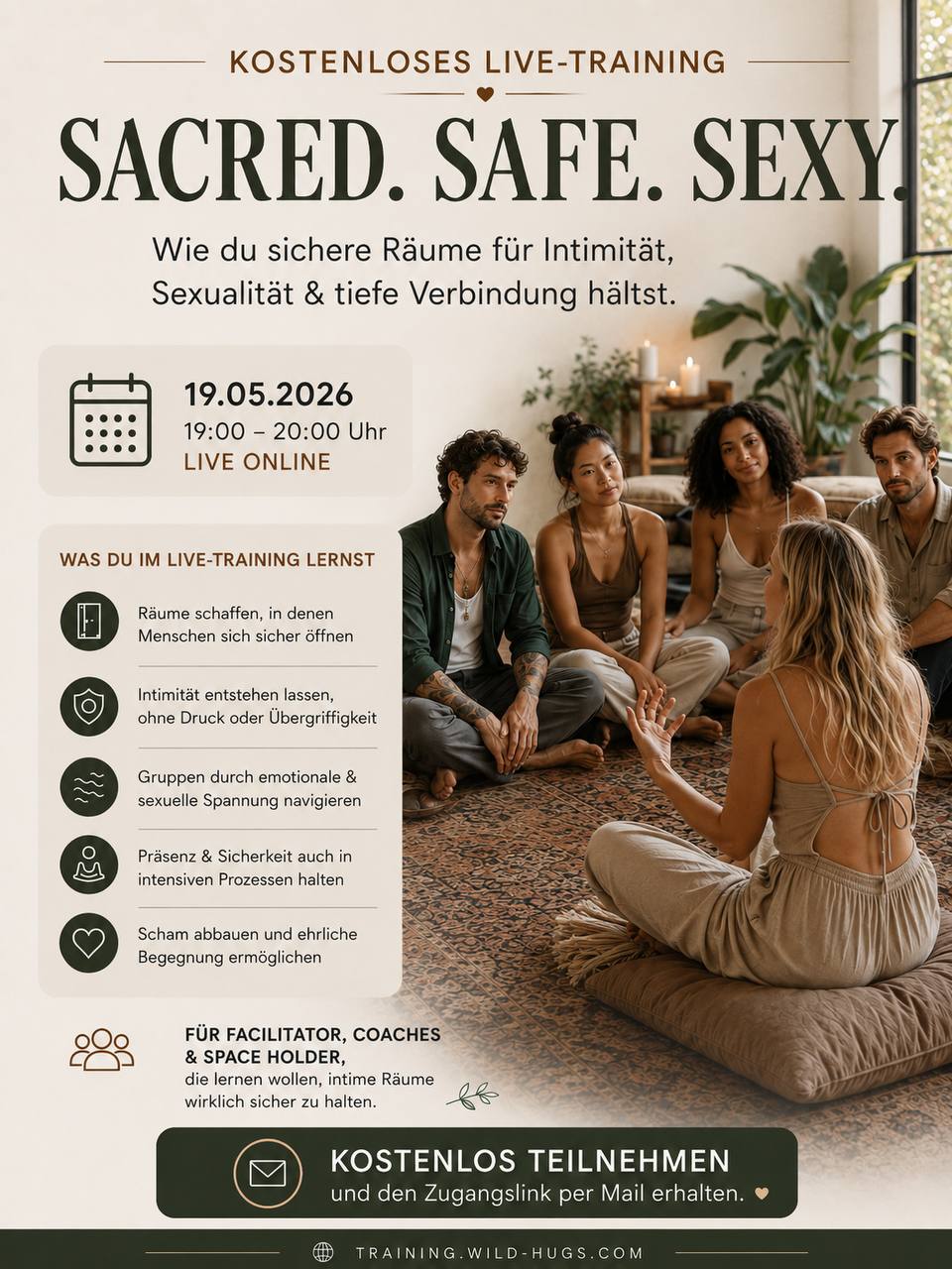 Sacred. Safe. Sexy. - Wie du sichere Räume für Intimität, Sexualität und tiefe Verbindung hältst