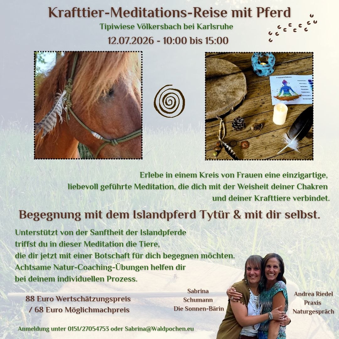 Krafttier-Meditations-Reise mit Pferd