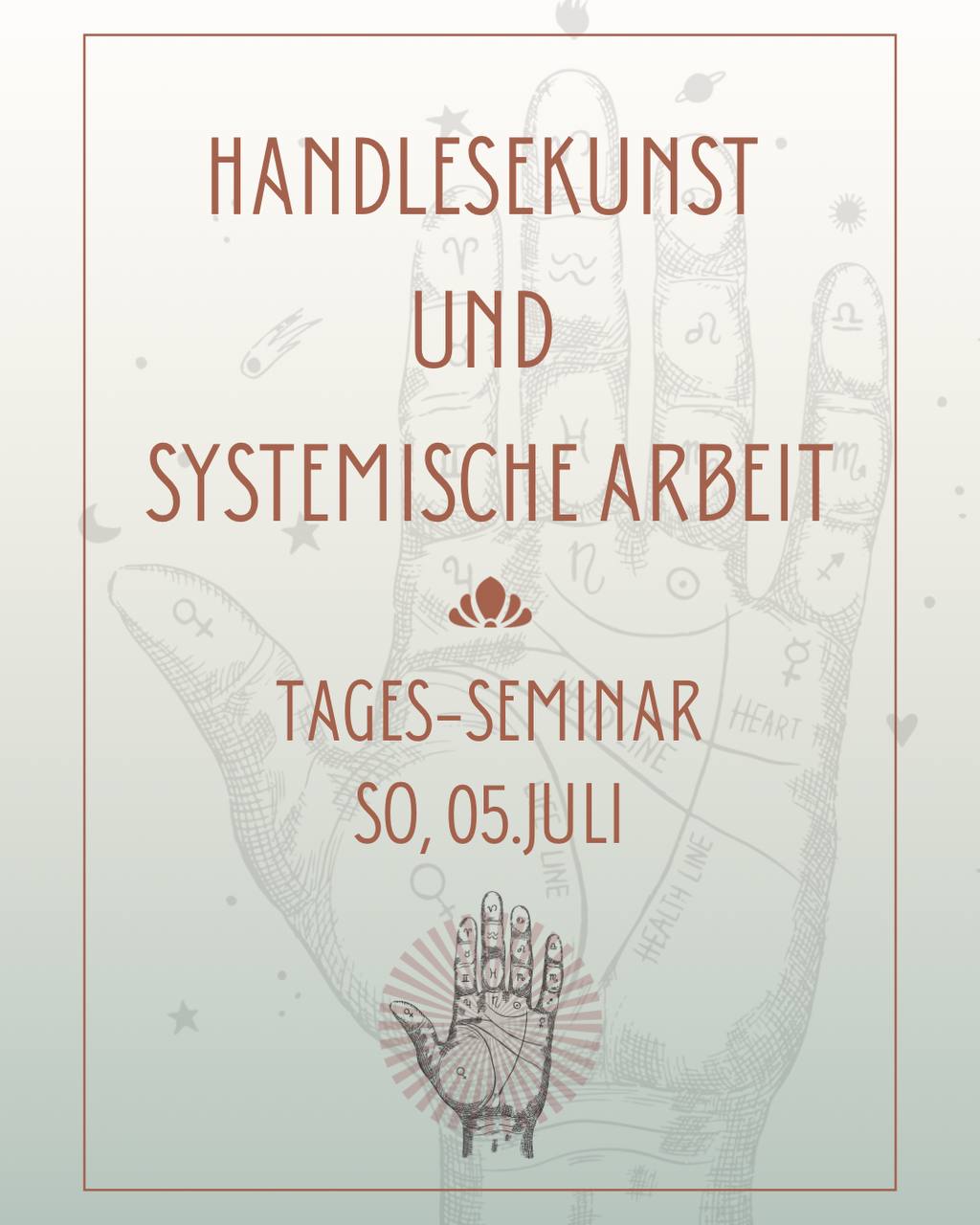 Handlesekunst und Systemische Aufstellungsarbeit - Tagesseminar