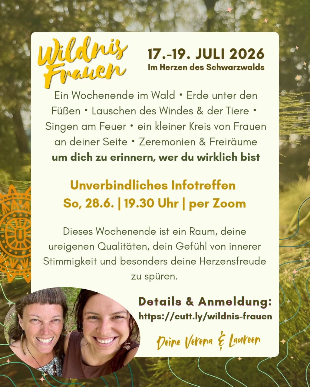 Wildnis Frauen — Wochenende im Wald