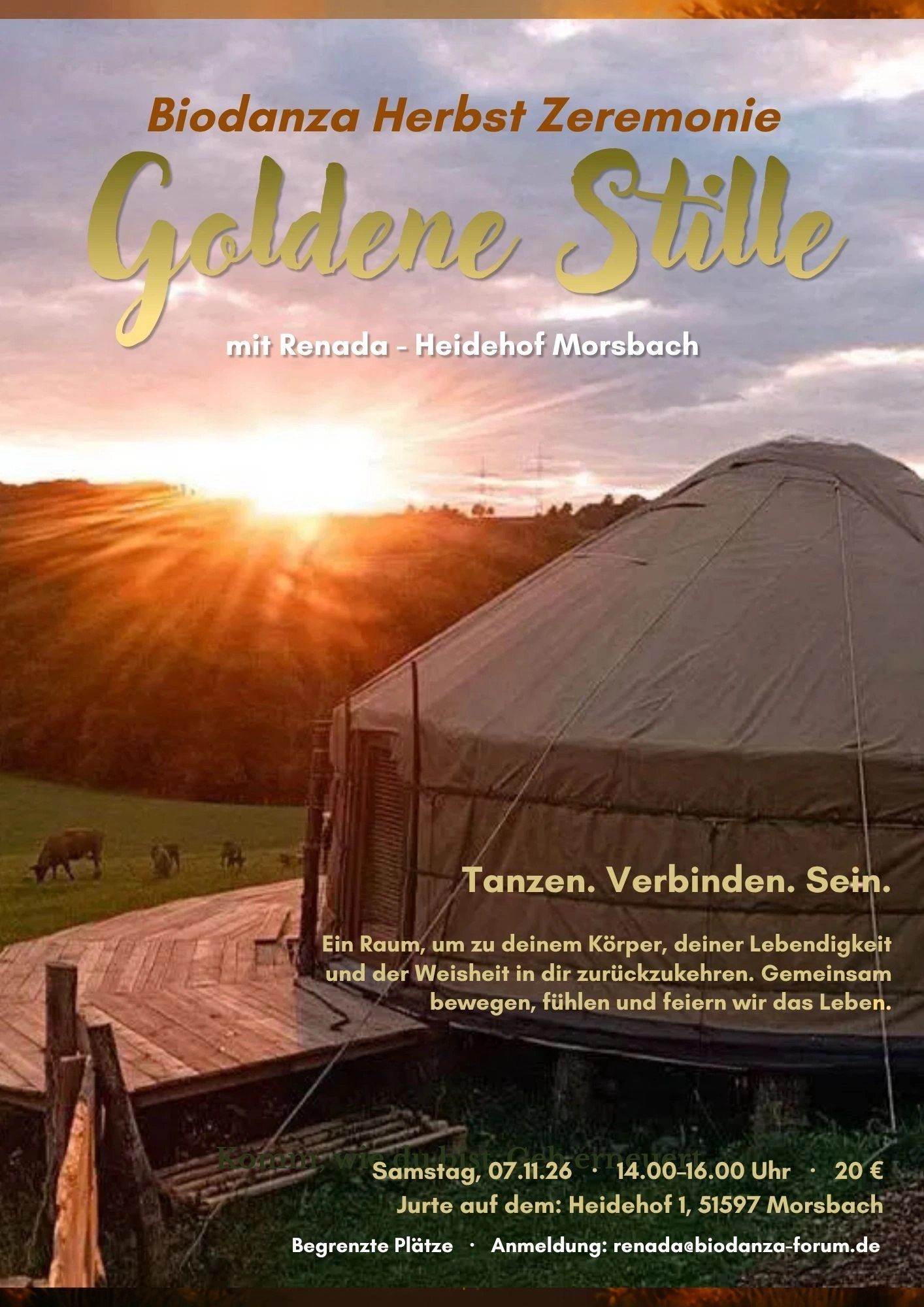Biodanza Herbst Zeremonie 'Goldene Stille'