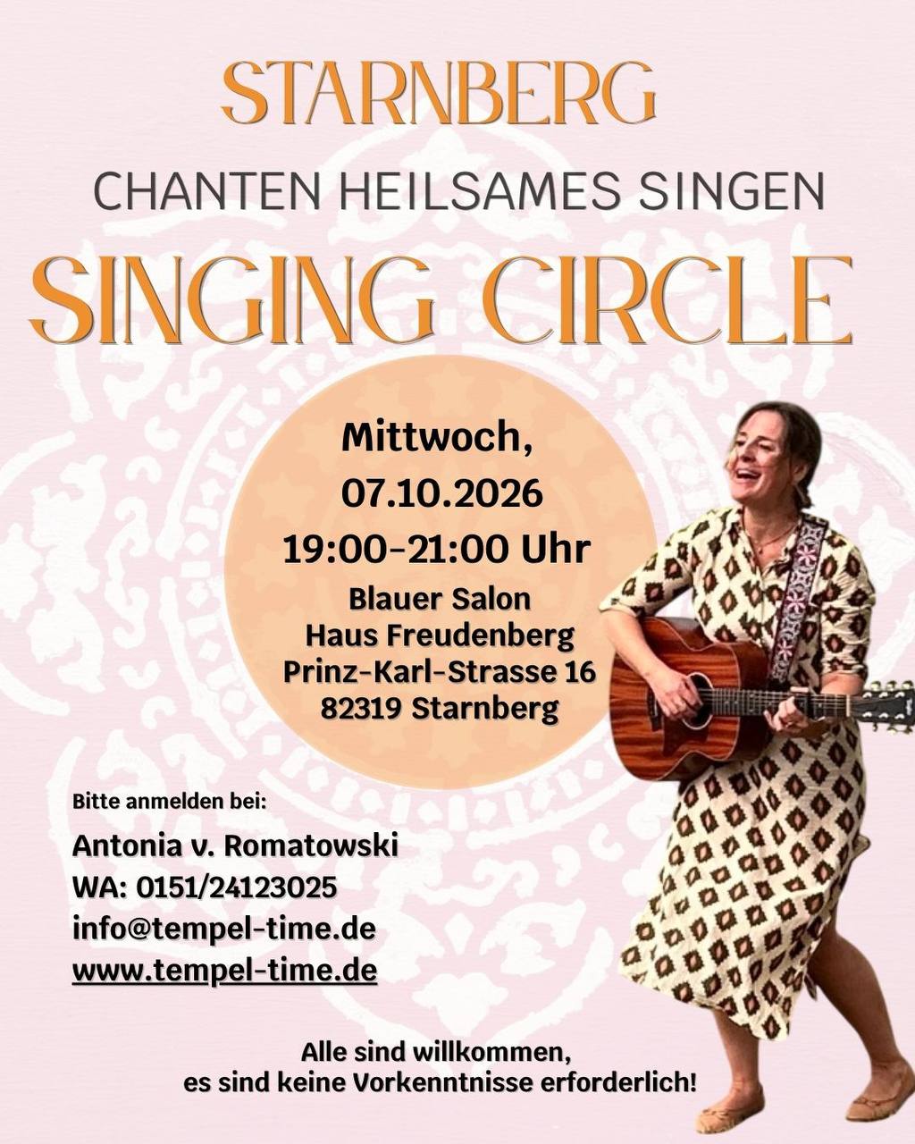 Chanten im Singing Circle mit Antonia