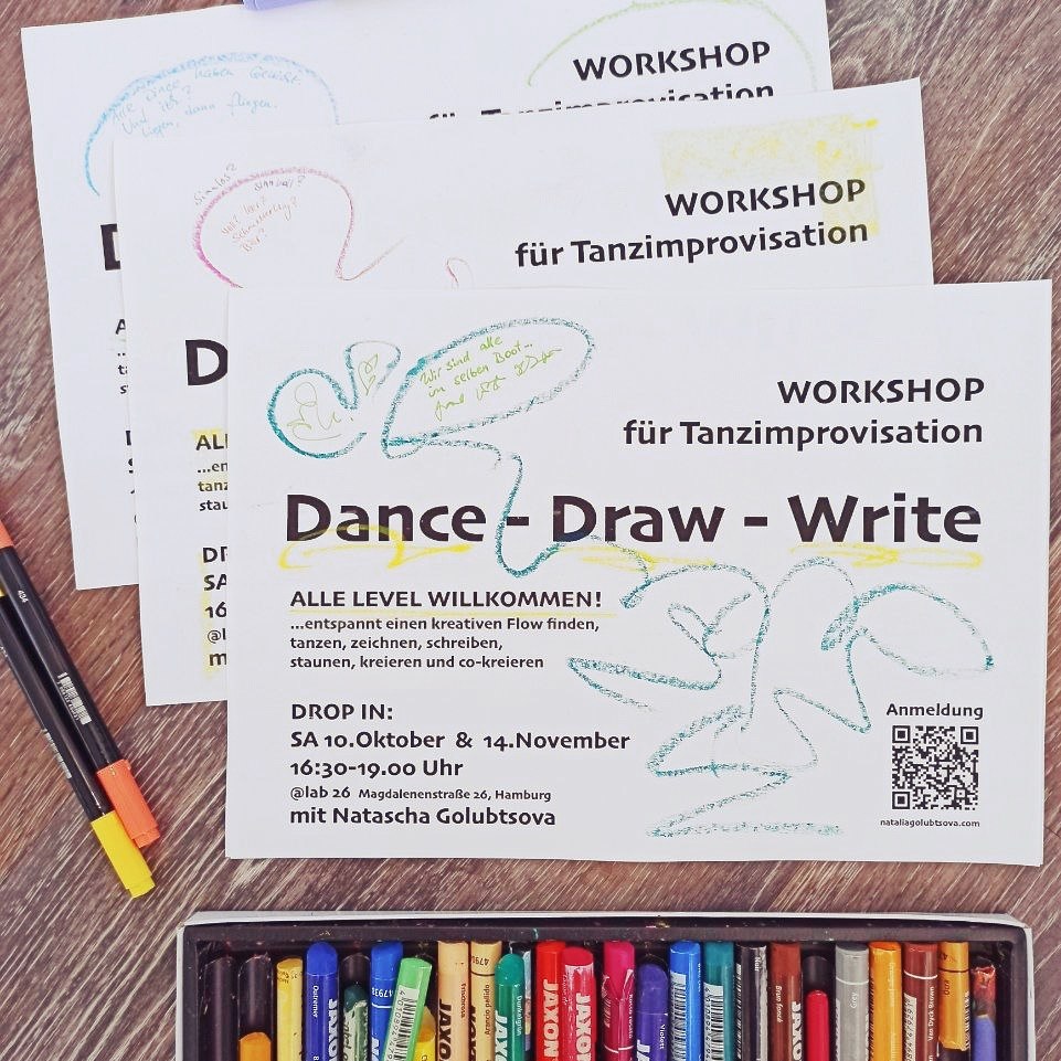DANCE - DRAW - WRITE – Workshop für Tanzimprovisation