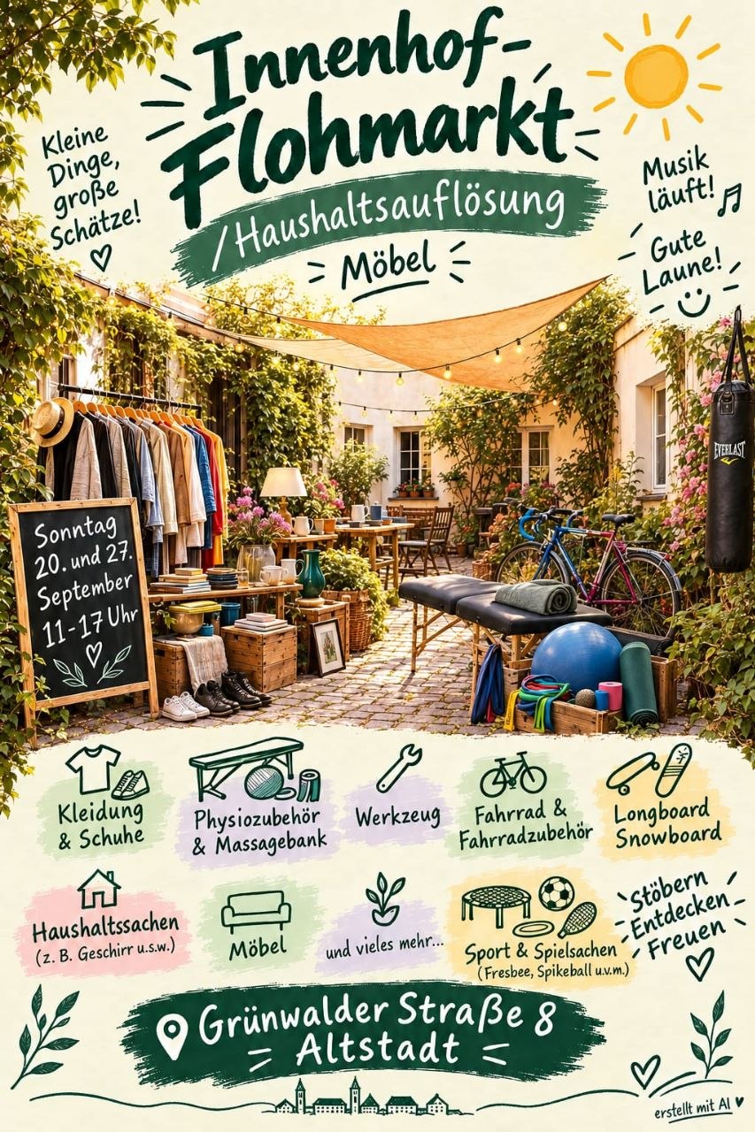 Flohmarkt im Innenhof