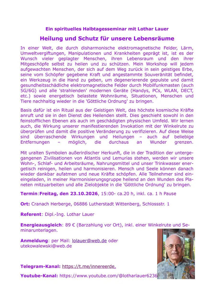 Heilung und Schutz für unsere Lebensräume