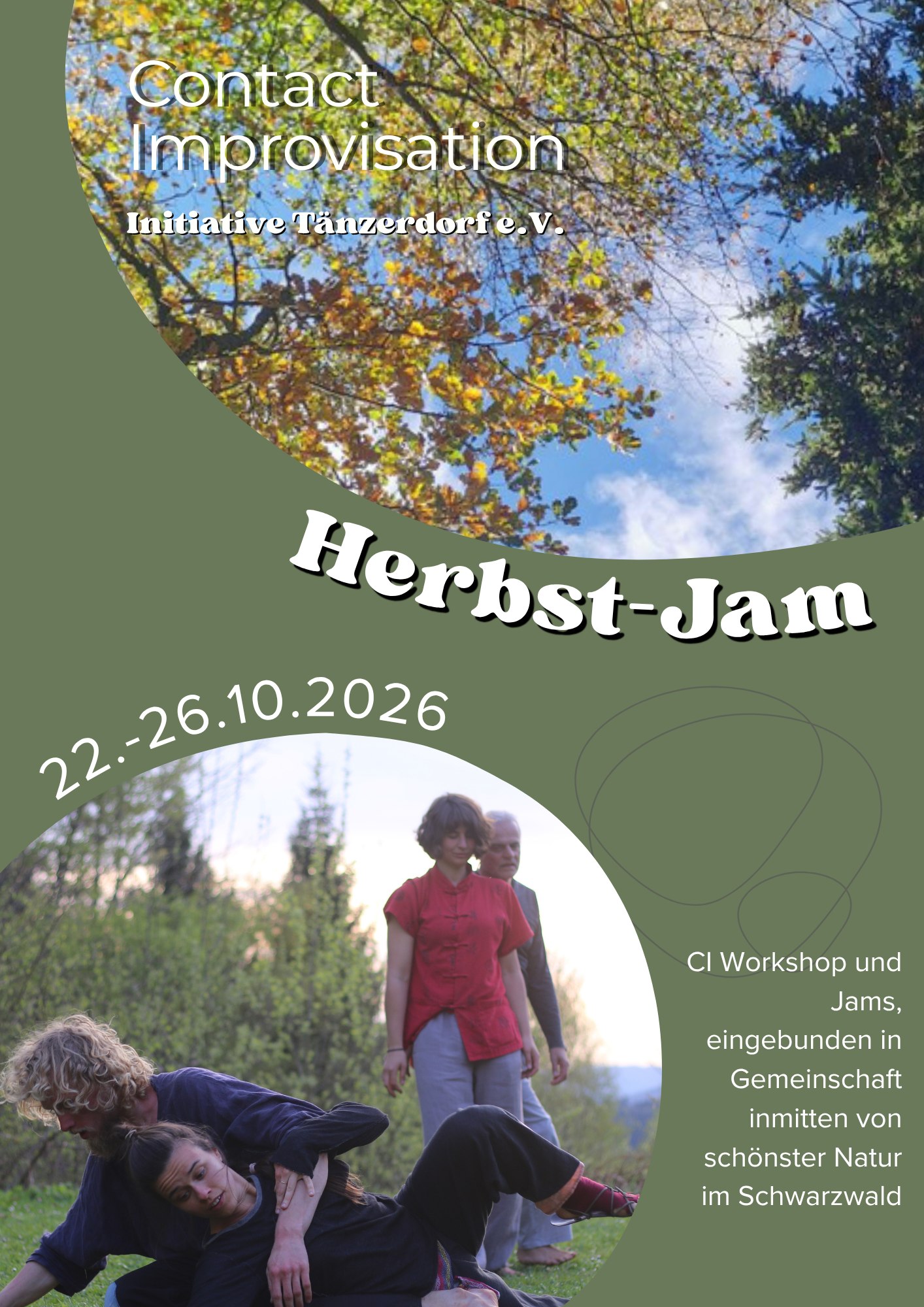 Herbst-Jam 2026 – Contact Improvisation und Begegnung im Tänzerdorf