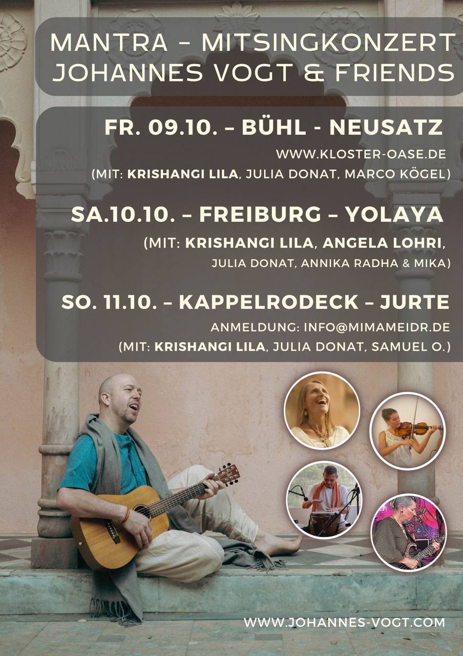 Kirtan und Mantrasingkreis mit Johannes Vogt and Friends