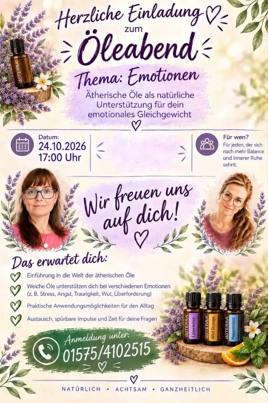 Kostenfreier Öleabend
