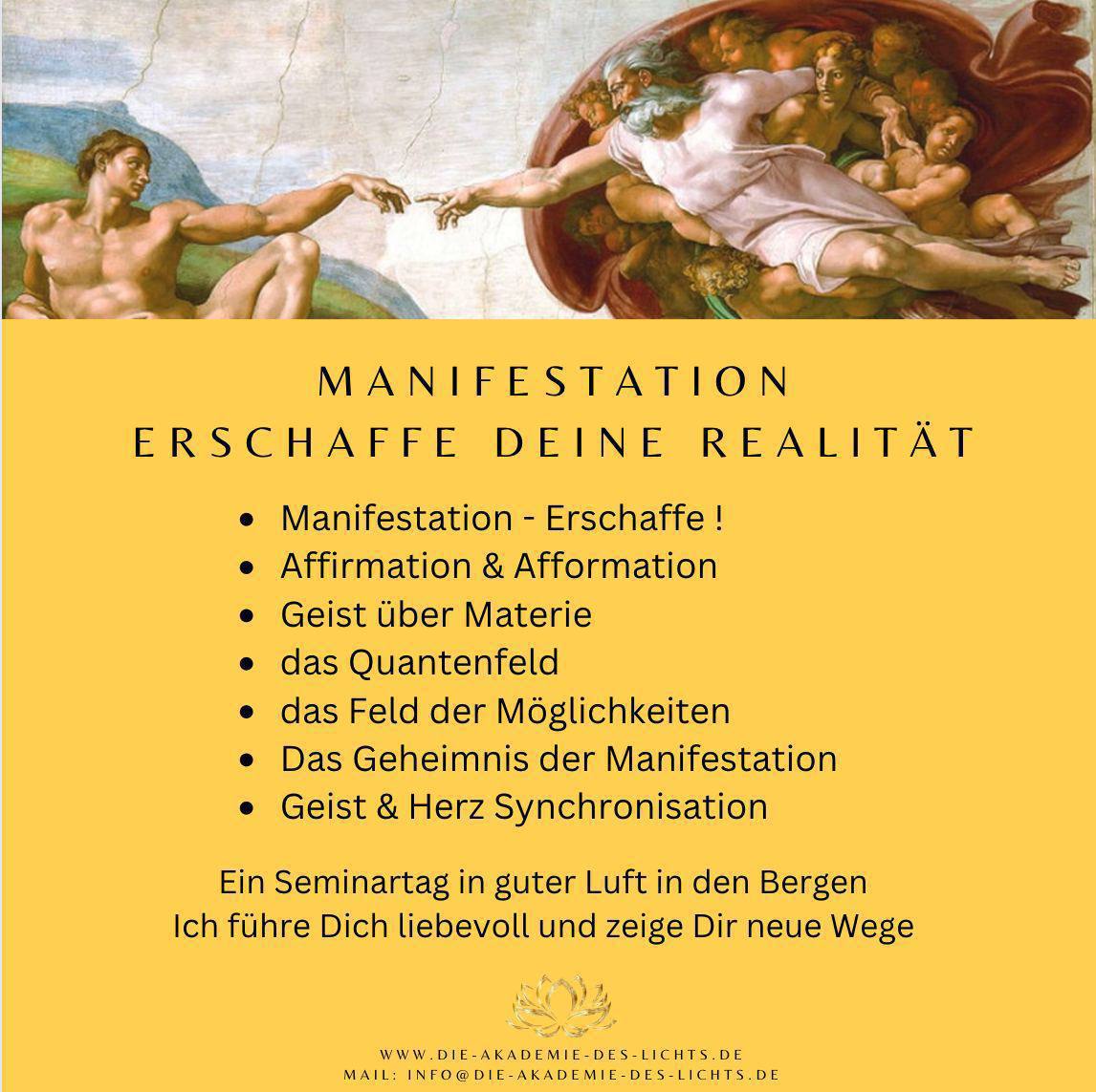 Manifestation - Erschaffe Deine Realität