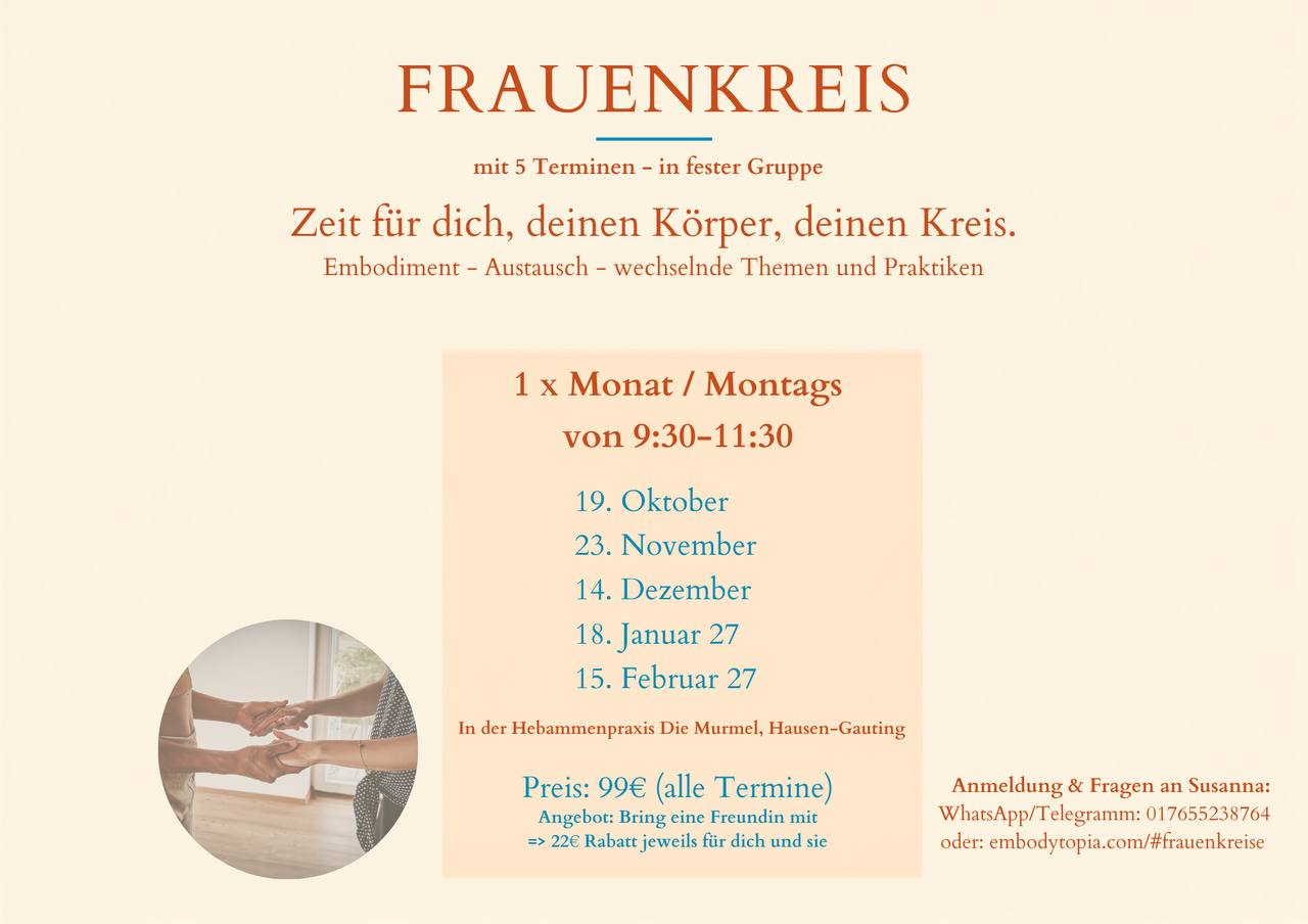 Monatlicher Frauenkreis in Gauting