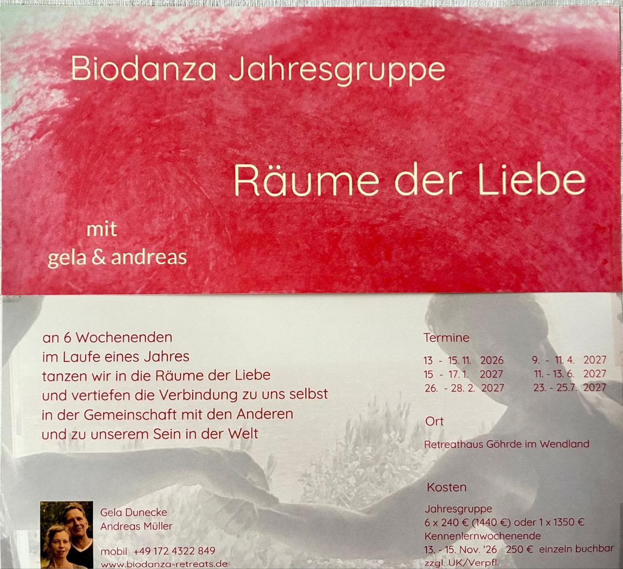 RÄUME DER LIEBE IM TANZ - IN BEGEGNUNG