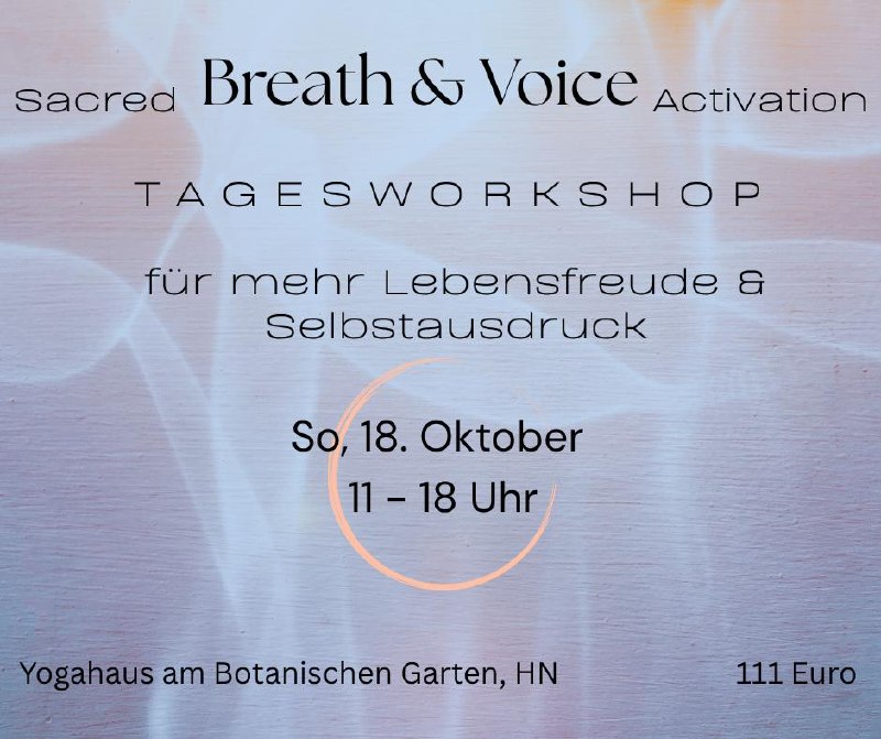 Sacred Breath & Voice Activation
