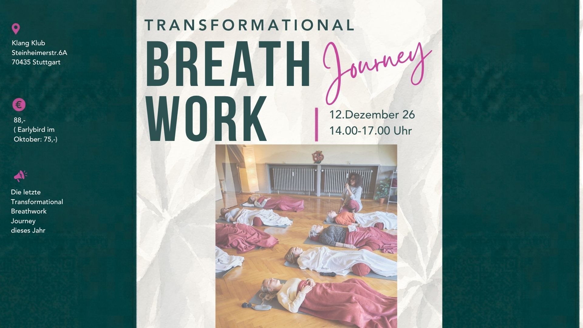 Transformational Breathwork Journey, Stuttgart