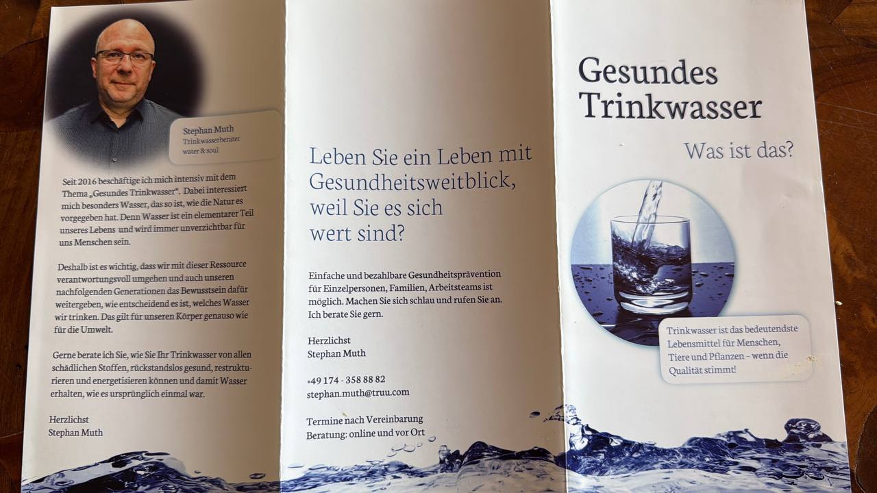 Wasser & Gesundheit: Trinkwasserprobe