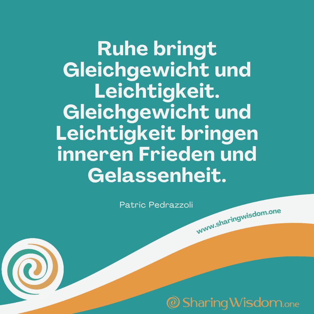 Wochenende mit Patric Pedrazzoli