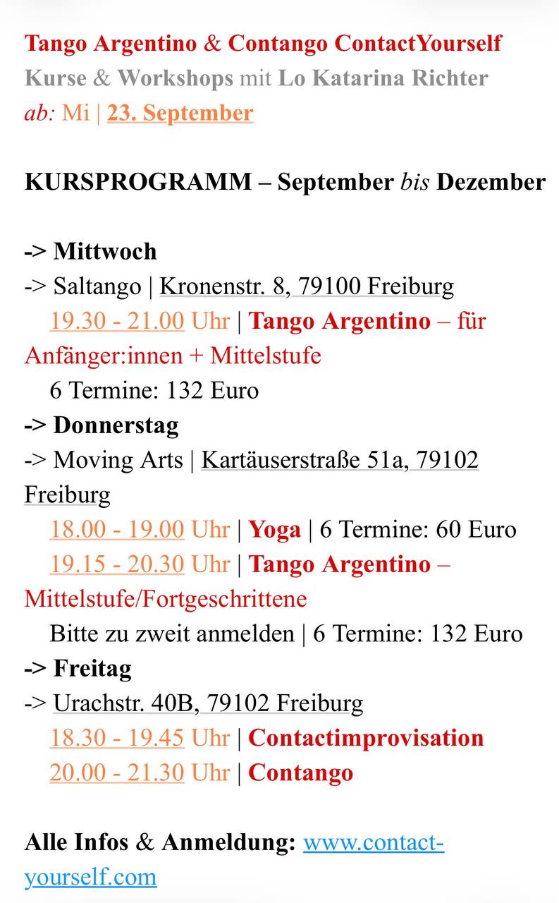 Nachmittagsmilonga im Corazon