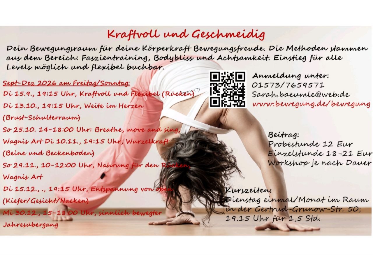 Breathe, move and sing mit Liane Kupfer