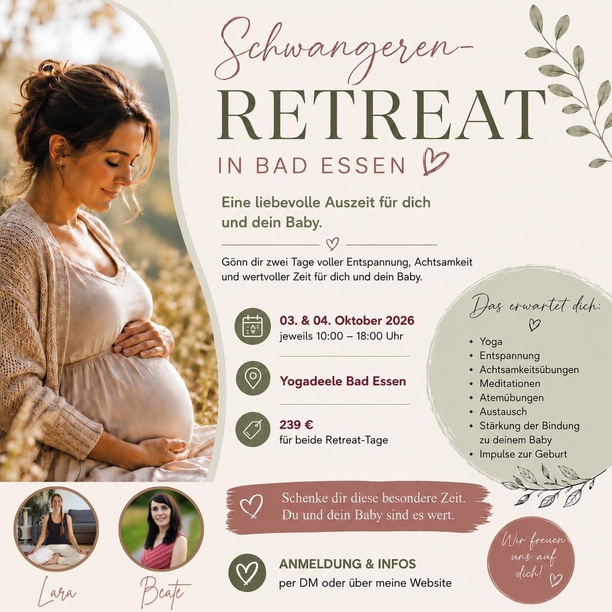 Retreat für Schwangerschaft und Baby in Bad Essen