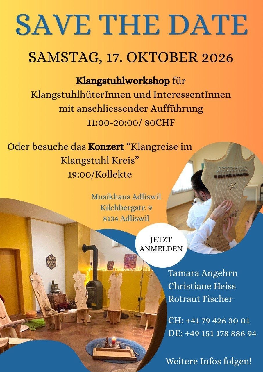 Klangstuhlworkshop mit anschließender Klangreise