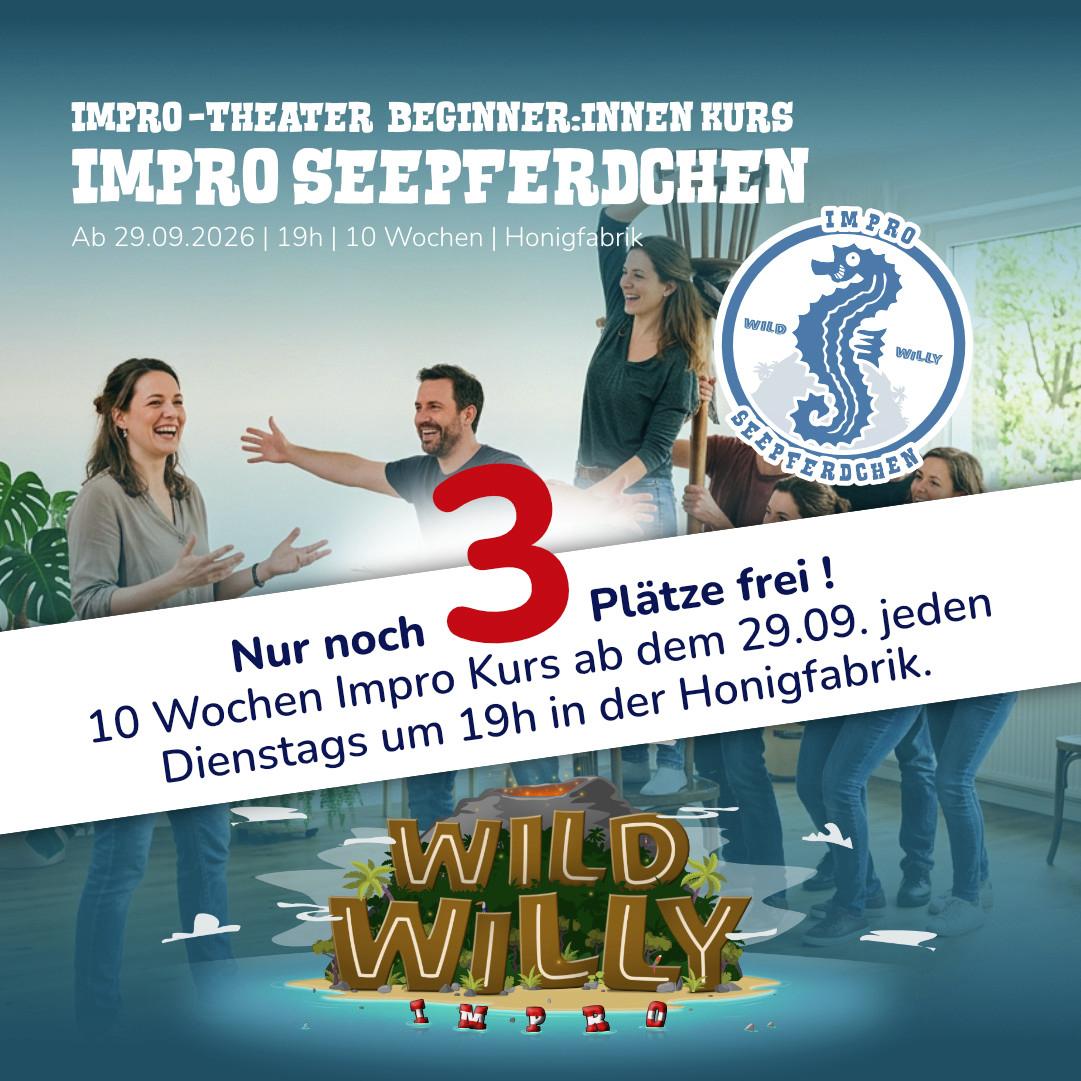 Improtheater Seepferdchen Kurs für Beginner:innen