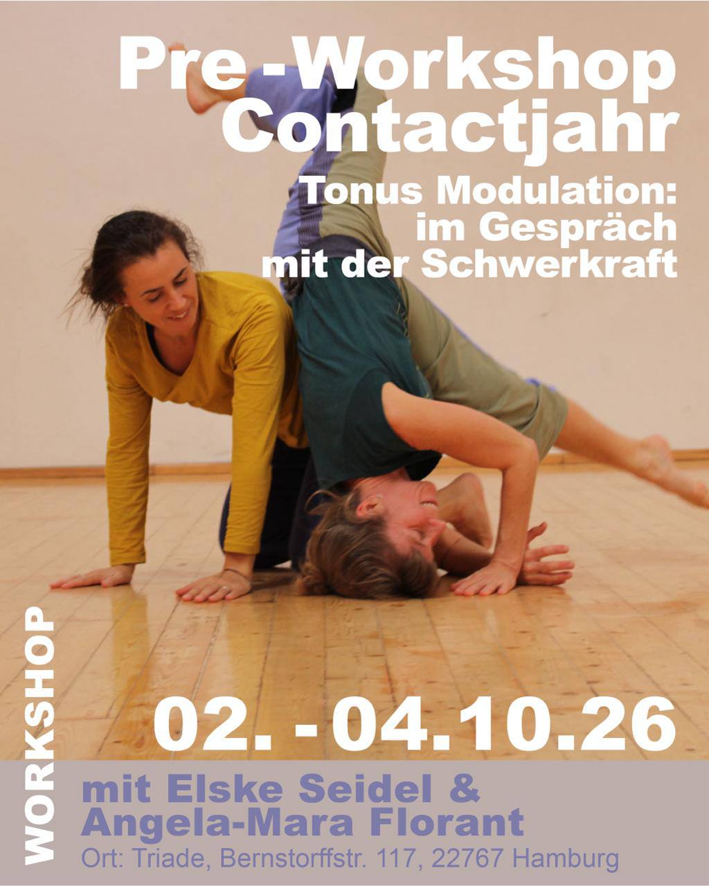 Pre-Workshop zum Contactjahr 2027 mit Elske Seidel & Angela-Mara Florant - Tonus Modulation: im Gespräch mit der Schwerkraft