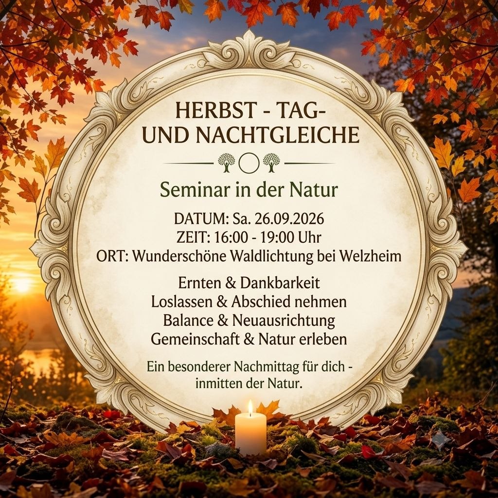Herbst – Tag- und Nachtgleiche | Seminar in der Natur