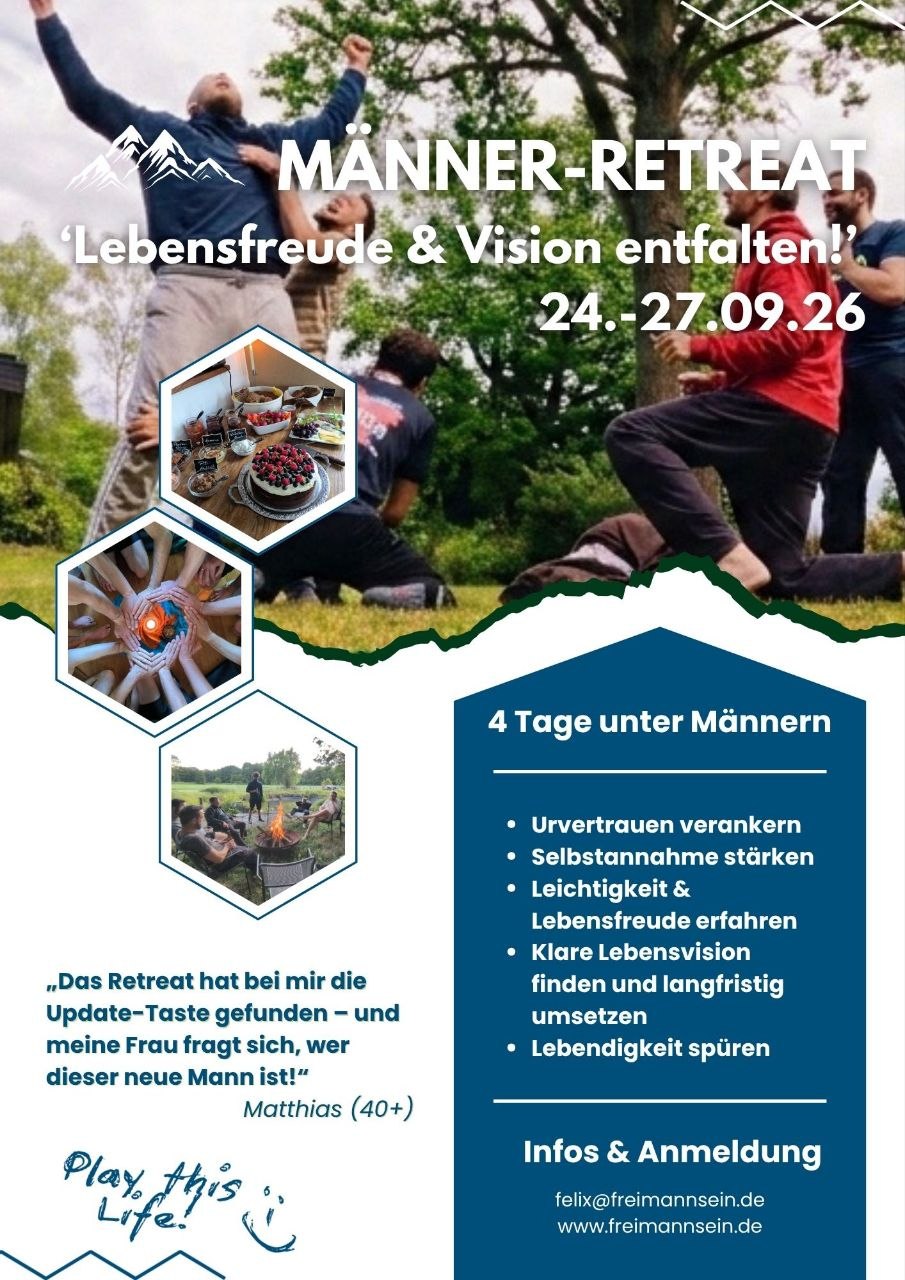Männer-Retreat 'Lebensfreude & Vision Entfalten'