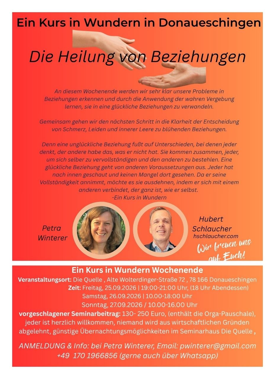Praktisches Seminar - Beziehungs Clean Up
