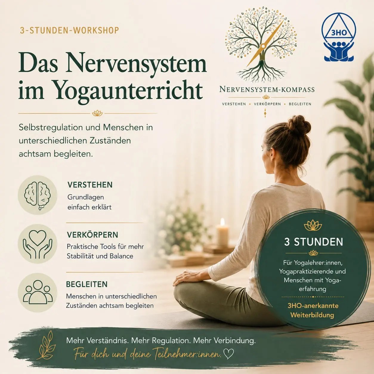 Workshop: Das Nervensystem im Yogaunterricht - Selbstregulation und Menschen in unterschiedlichen Zuständen achtsam begleiten