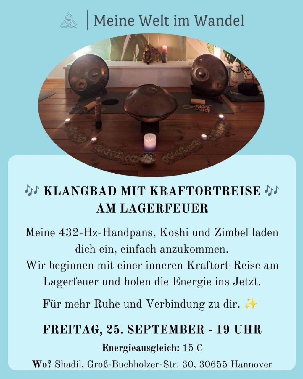 Klangbad mit Kraftortreise am Lagerfeuer