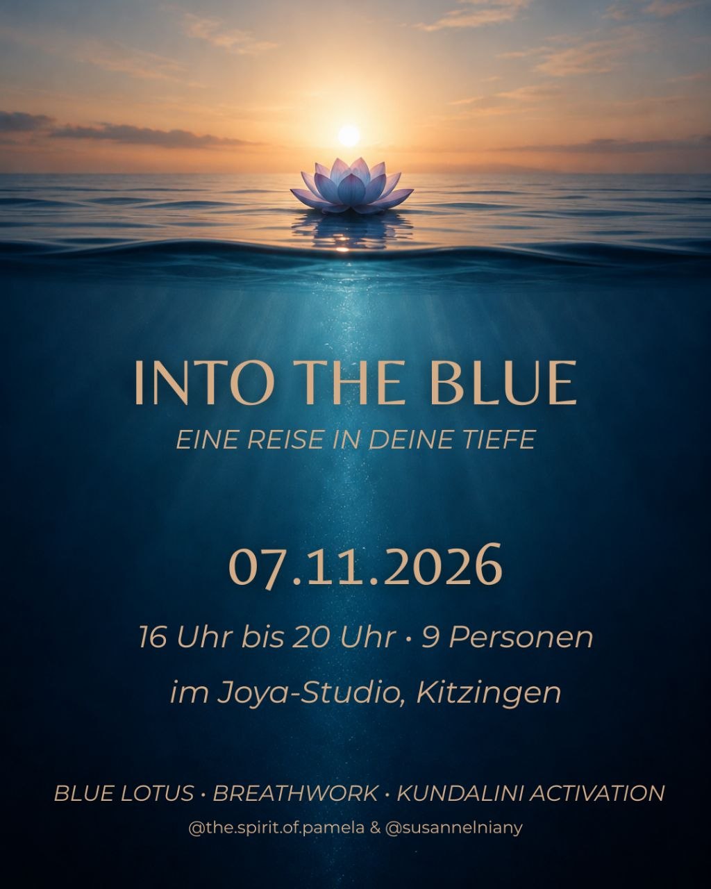 INTO THE BLUE - Eine Reise in deine Tiefe